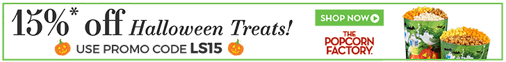 Get 15% OFF your Valentine's Day Treats at ThePopcornFactory.com! Use code LS15 (Valid 1/12- 2/21)